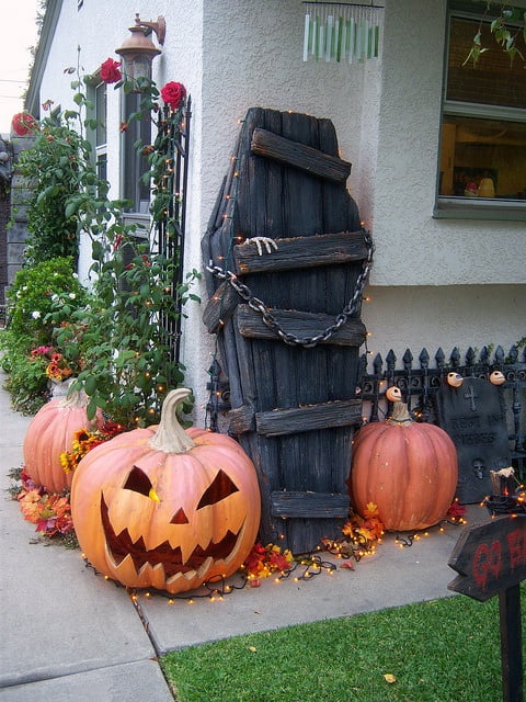 Coffin for Halloween decorating