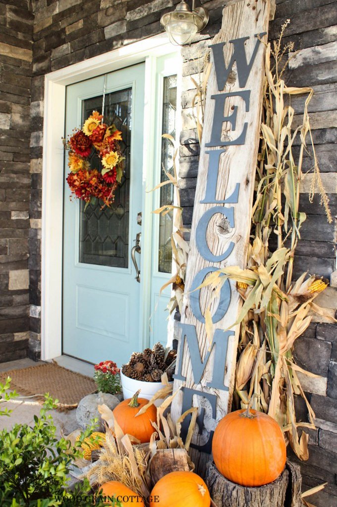 Creative Halloween door decor