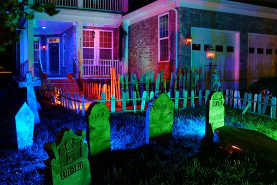 Halloween Neon Decor Idea