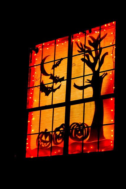 Halloween Window Silhouettes