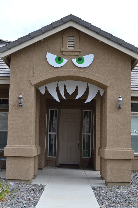 Monster House Halloween Door