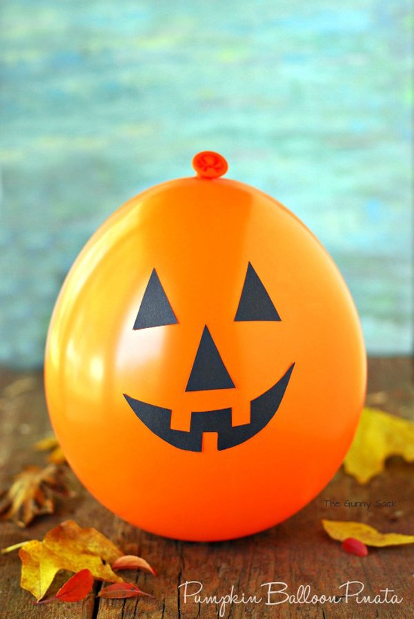 DIY Halloween Pumpkin Balloon Crafts