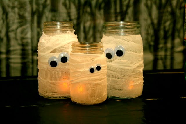 Mummy Jar Halloween Decoration