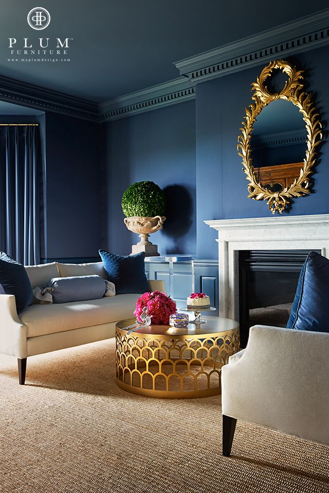 Blue Living Room Interior Decorations