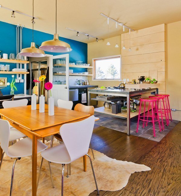 Vibrant Colors Kitchen Design Pictures