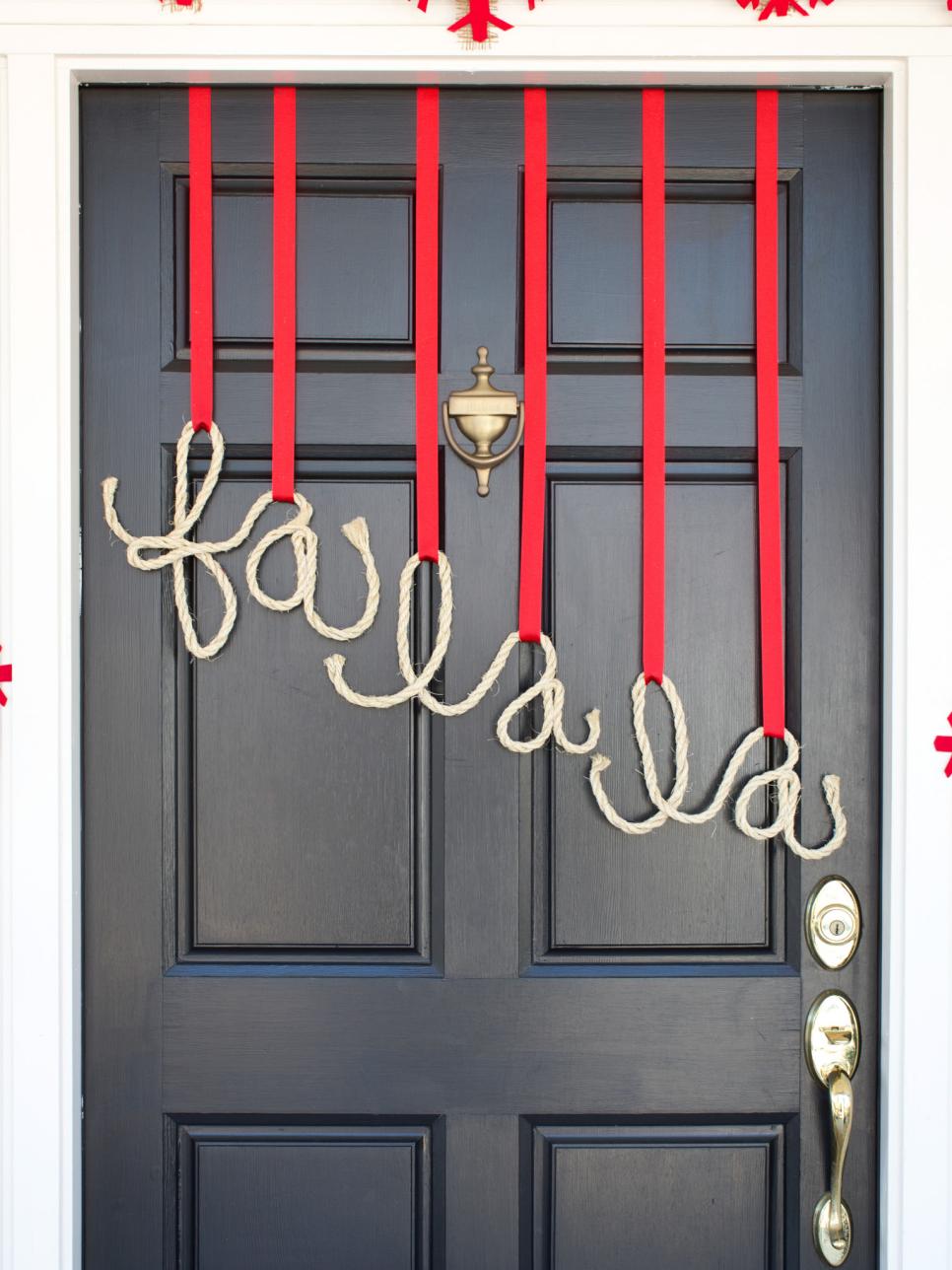 Christmas Outdoor FA LA LA LA LA Sign Decoration