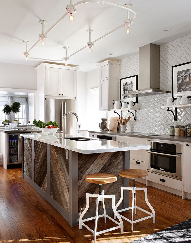 Industrial Strength Kitchen Island Idea