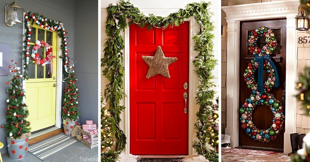 Featured image for 50 Best Christmas Door Decorations for 2023