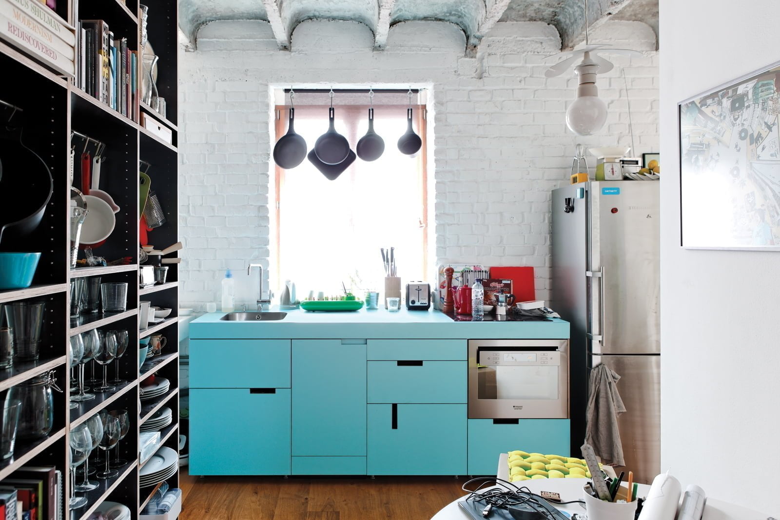 Who Needs Cabinets When Bookshelves Will Do?