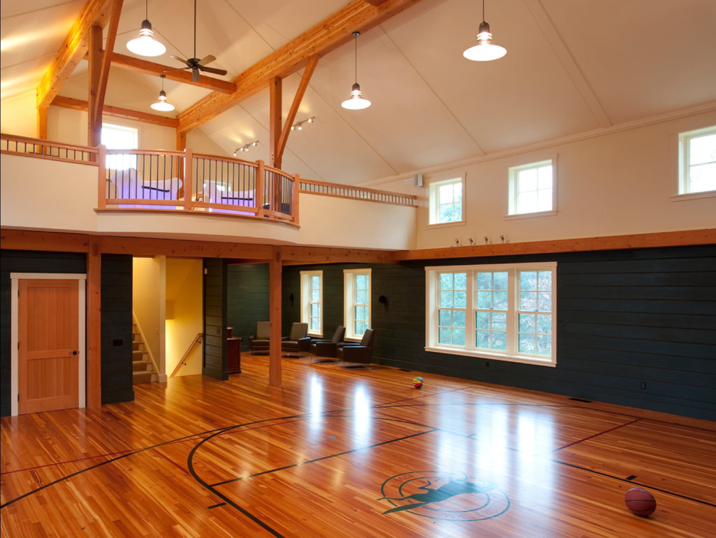 In-home Basketball Court Man Cave