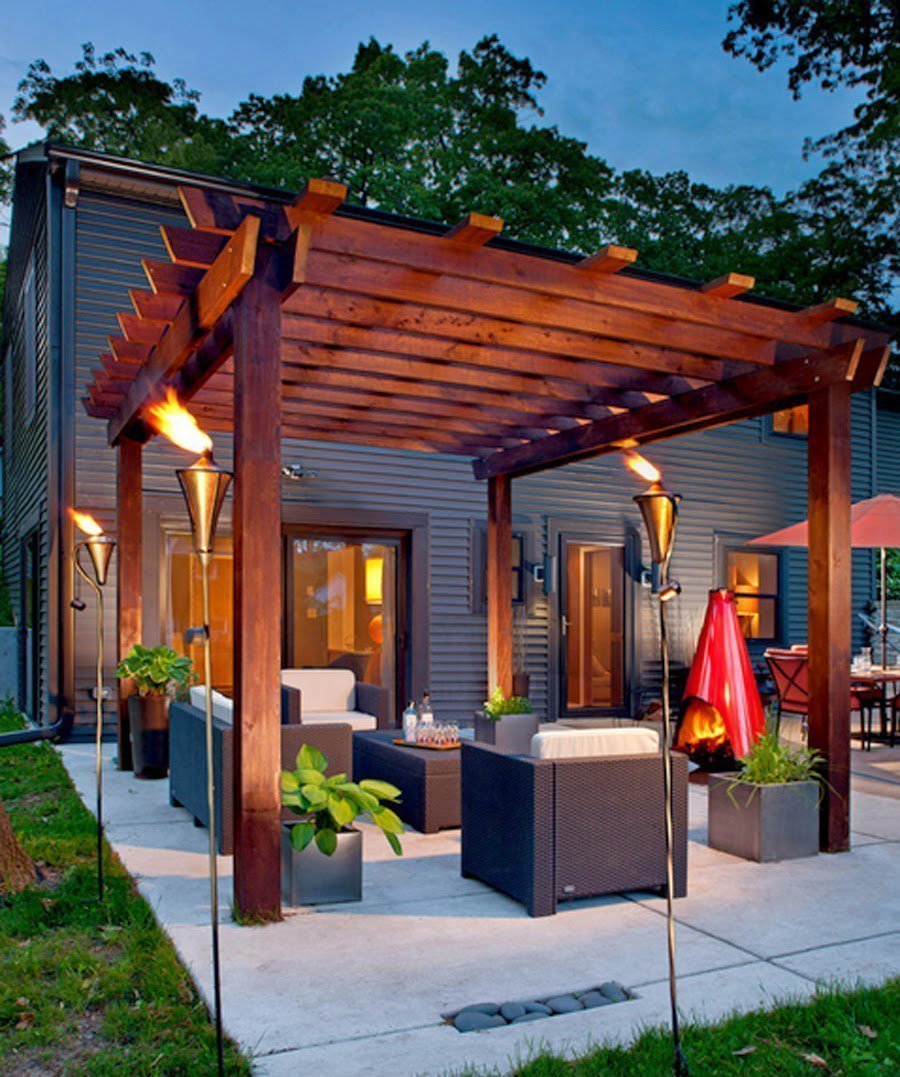 Turn Up The Heat With A Glowing Pergola