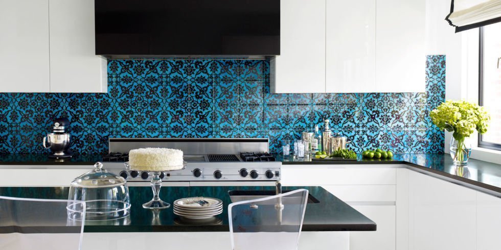 Blue and Black Tile