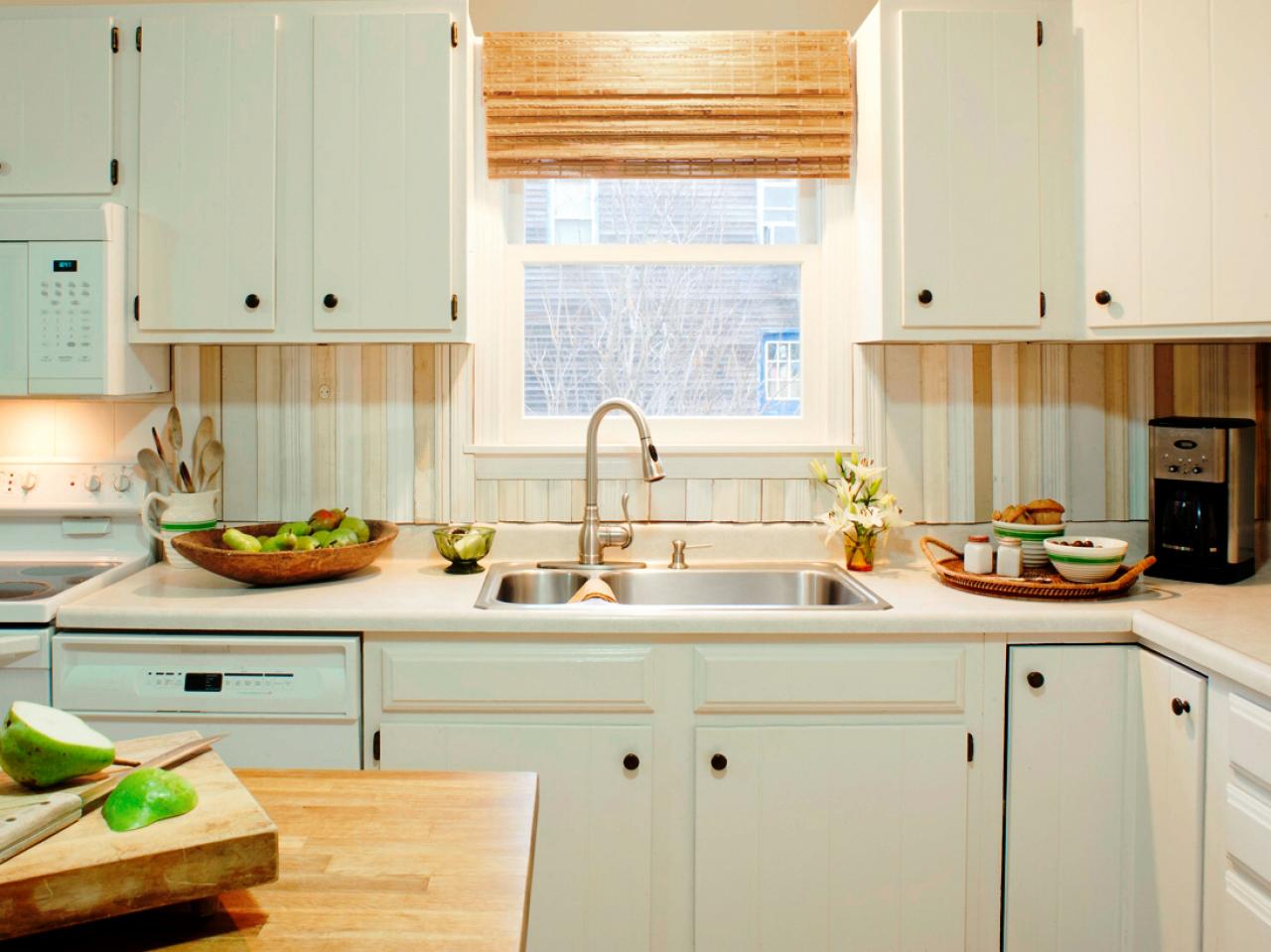 Wood Panel Backsplash