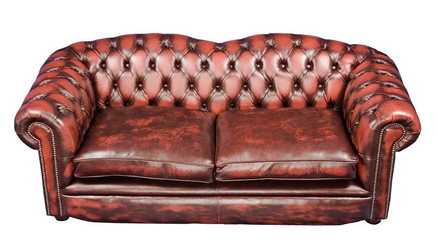 Braunton Style Leather Chesterfield Sofa