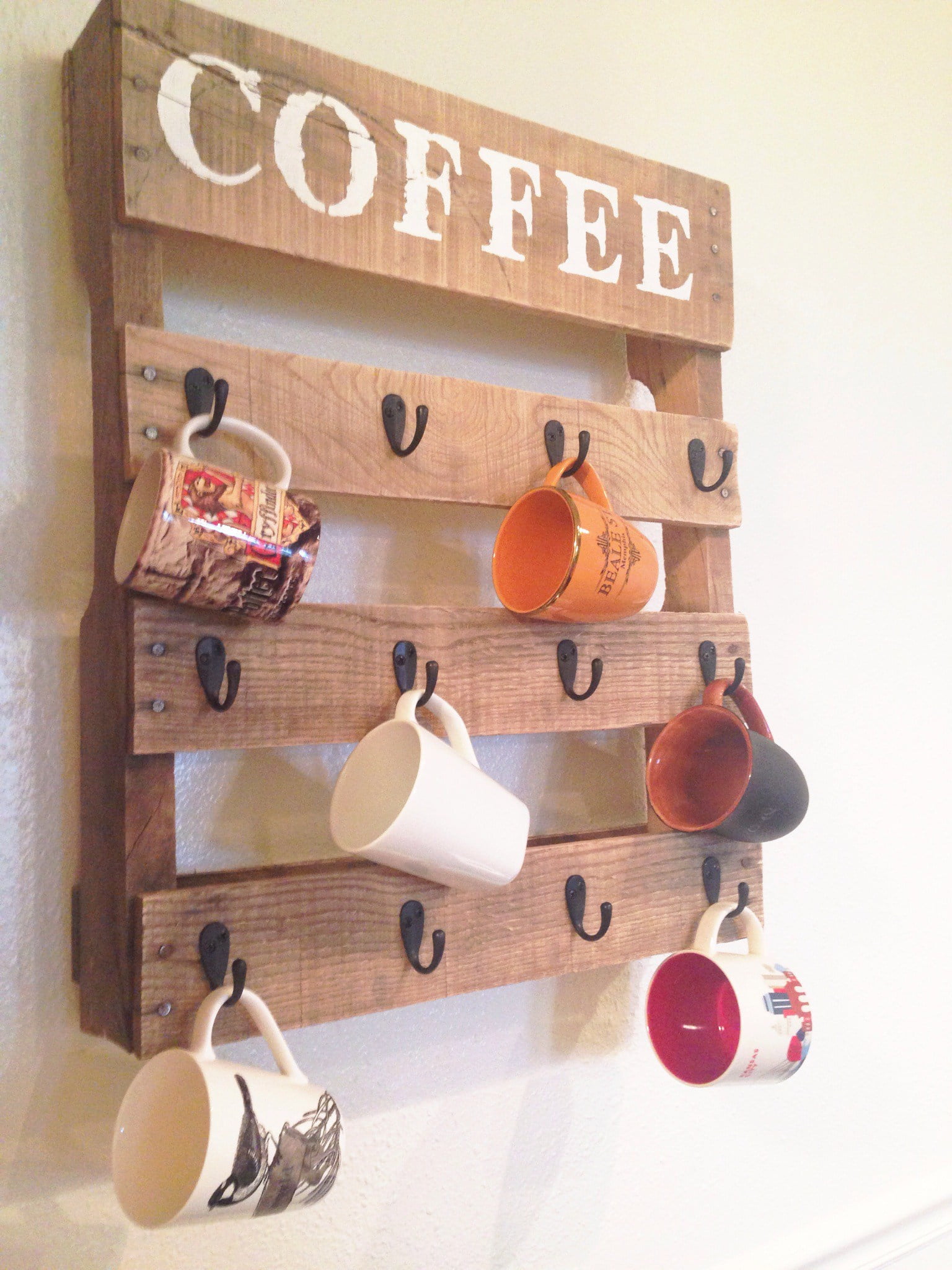 Wood Pallet Mug Holder