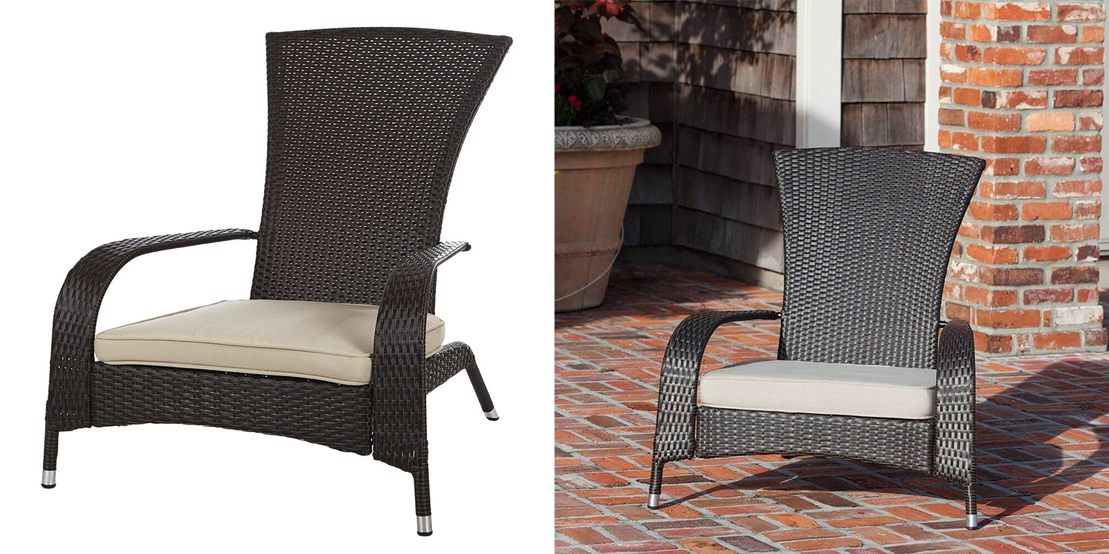 Patio Chair - Wicker Adirondack Chair