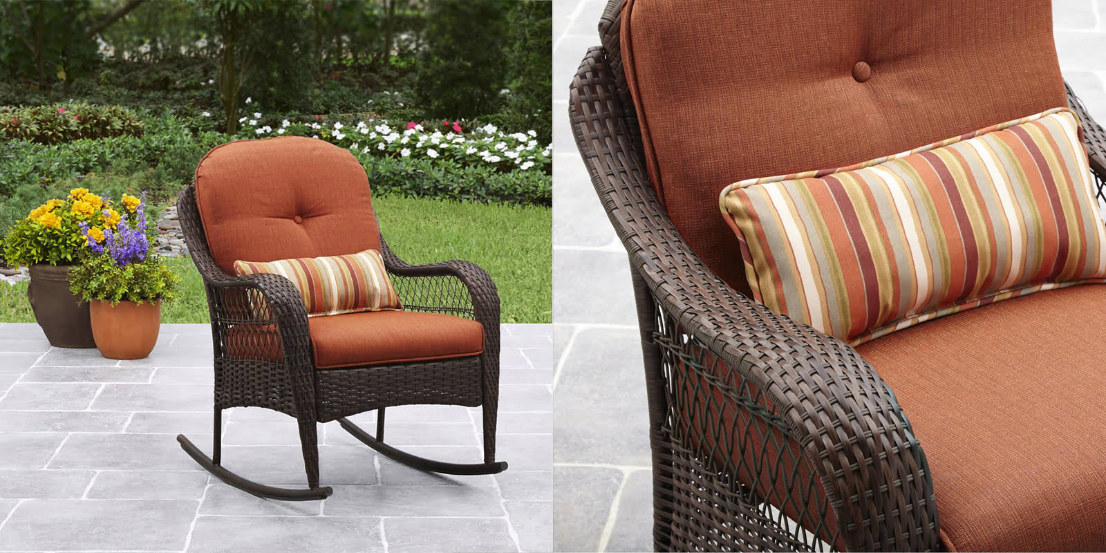 Patio Chair - All-Weather Wicker Rocker