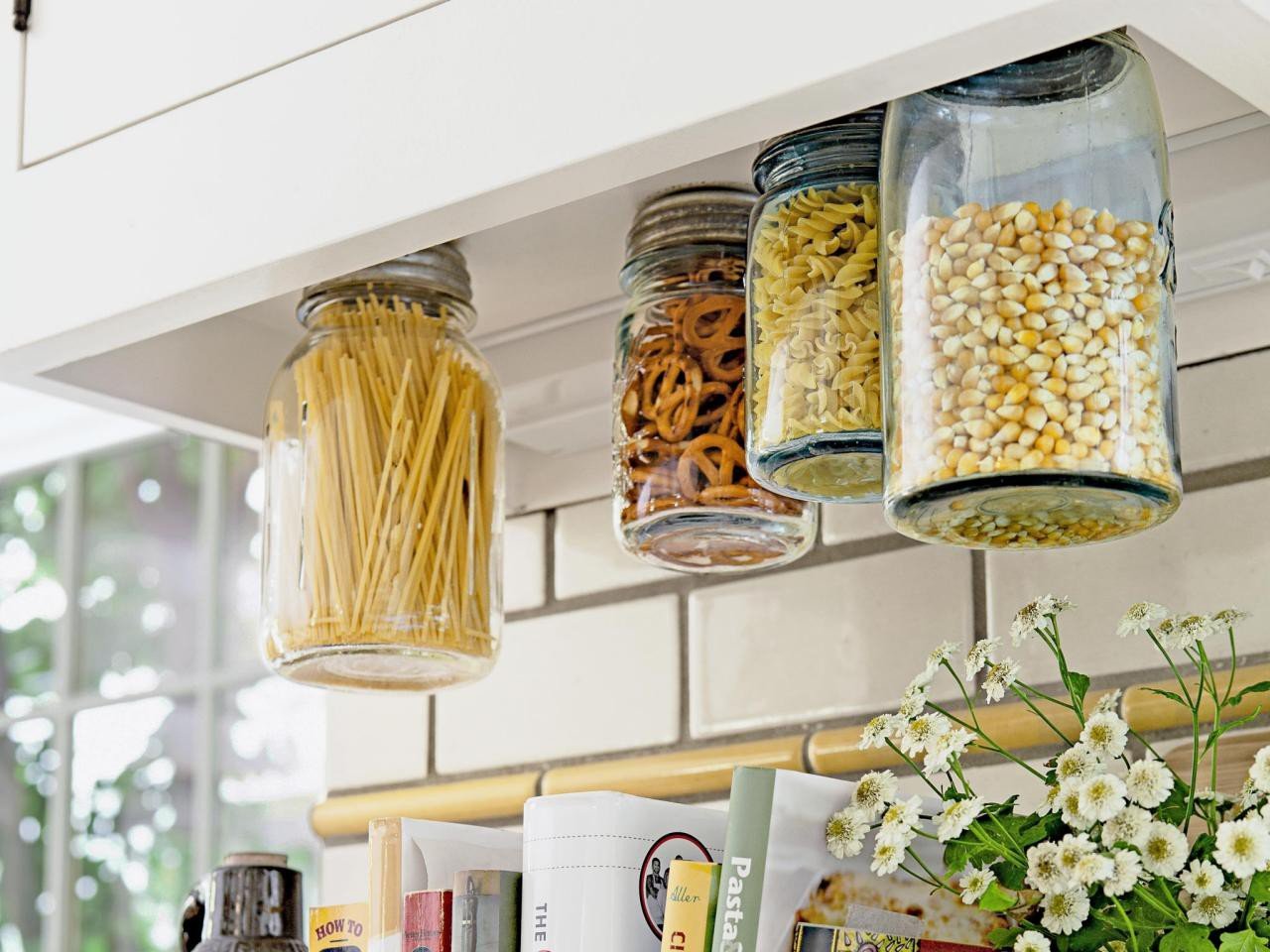 Use Magnets on Jar Lids to Easily Create Floating Storage