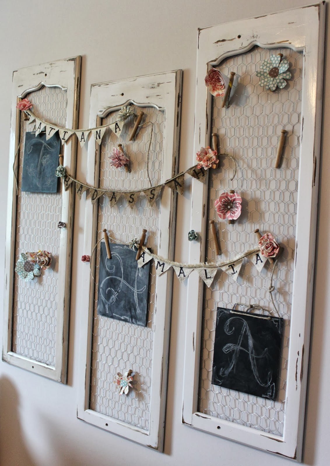 Old Shutters to Monogram Hanger