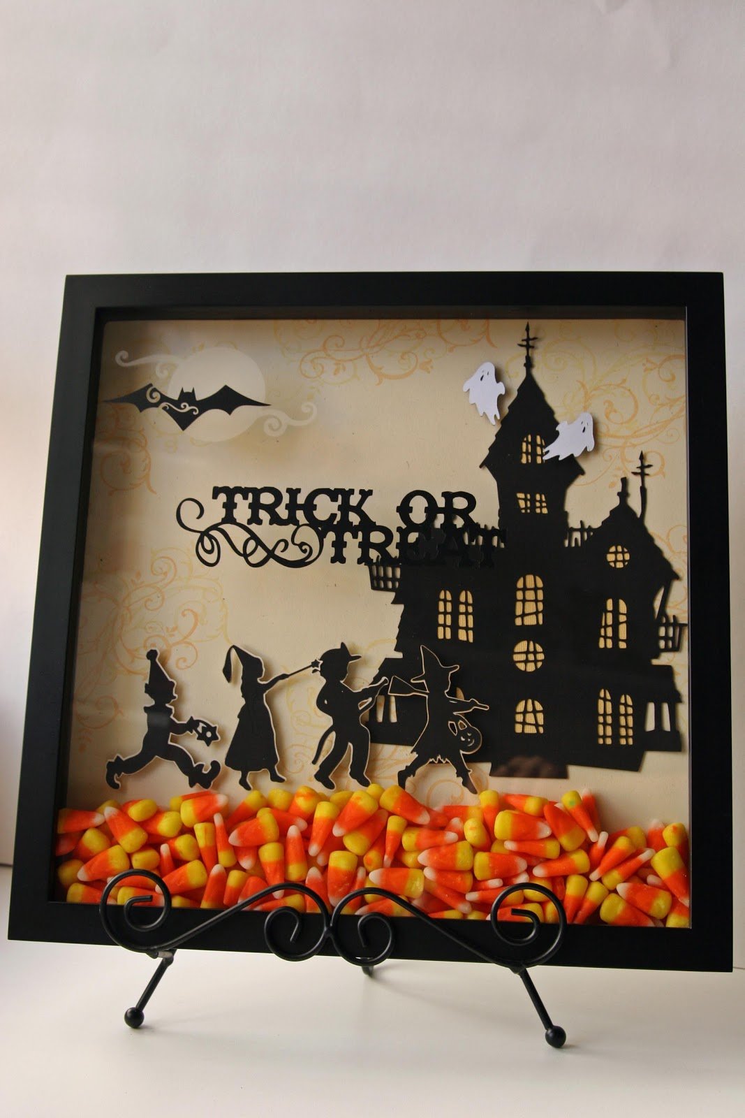 Candy Corn Makes Season Shadow Box Sweet