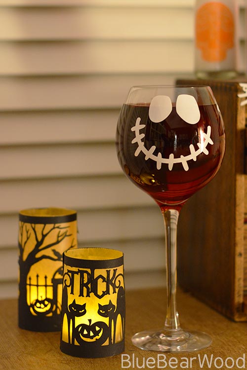 Jack Skellington Wine and Votives