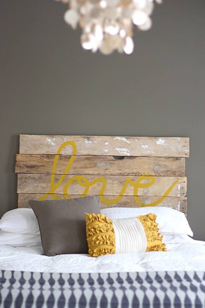 Headboard as Meaningful Wall Art