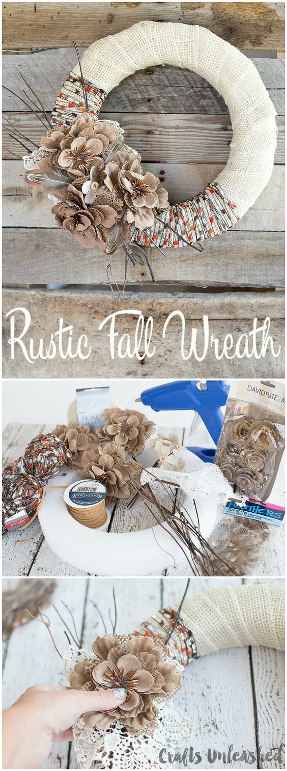 Rustic Fall Wreaths are Cozy yet Elegant