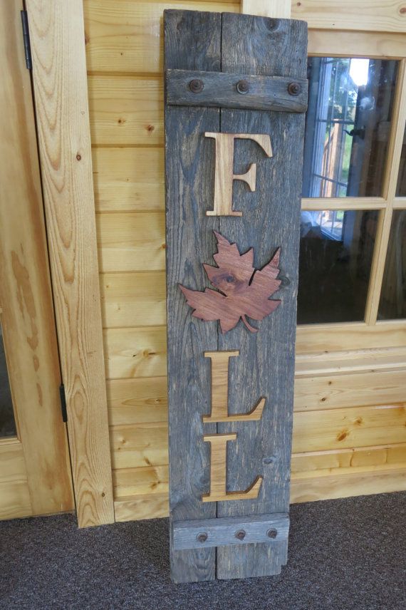 Cute Rustic Fall Porch Decoration