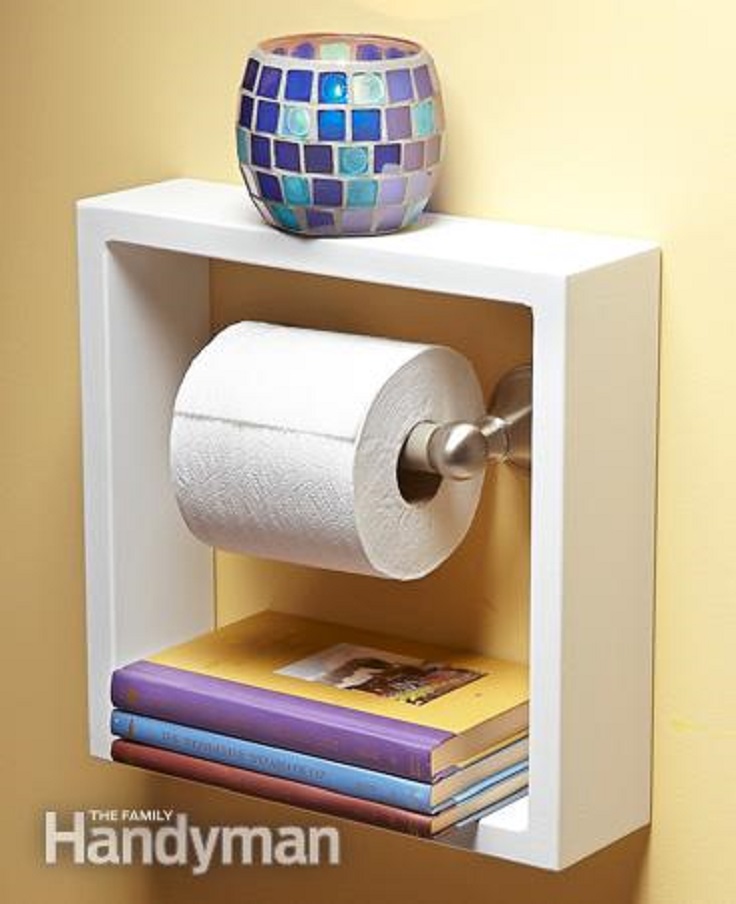 Square Floating Bathroom Shelf