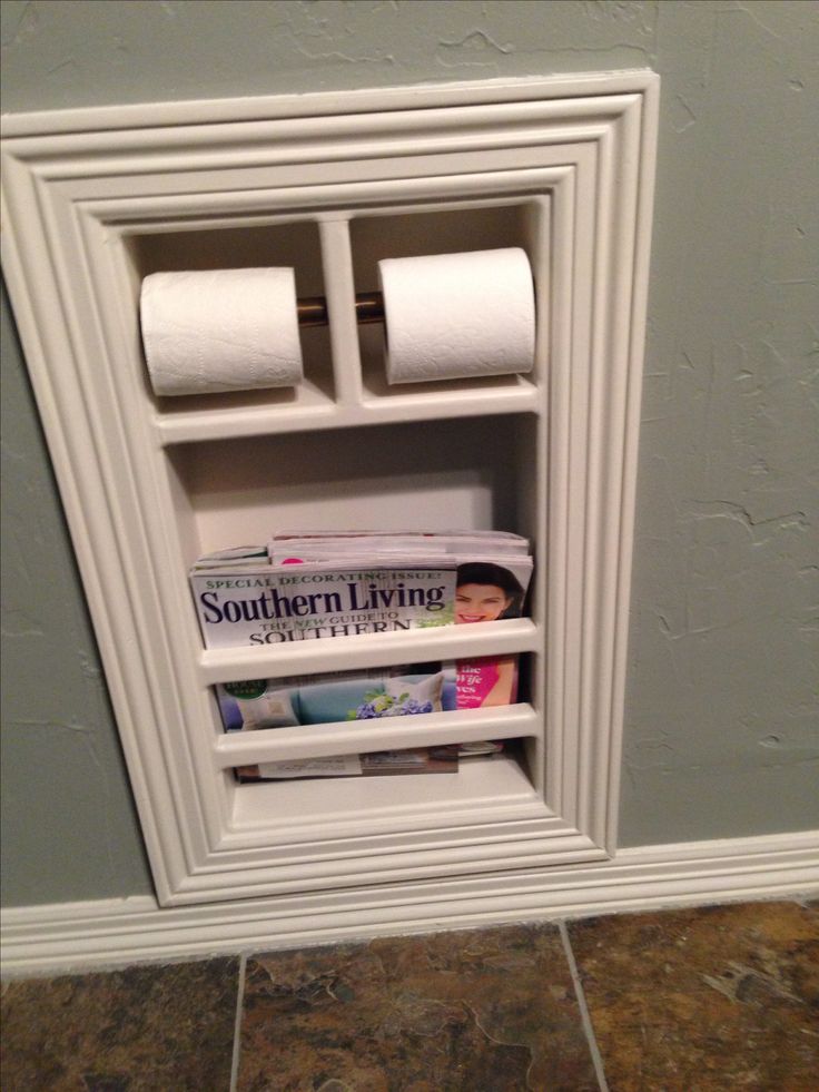 Recessed Wall Niche Roll Holder