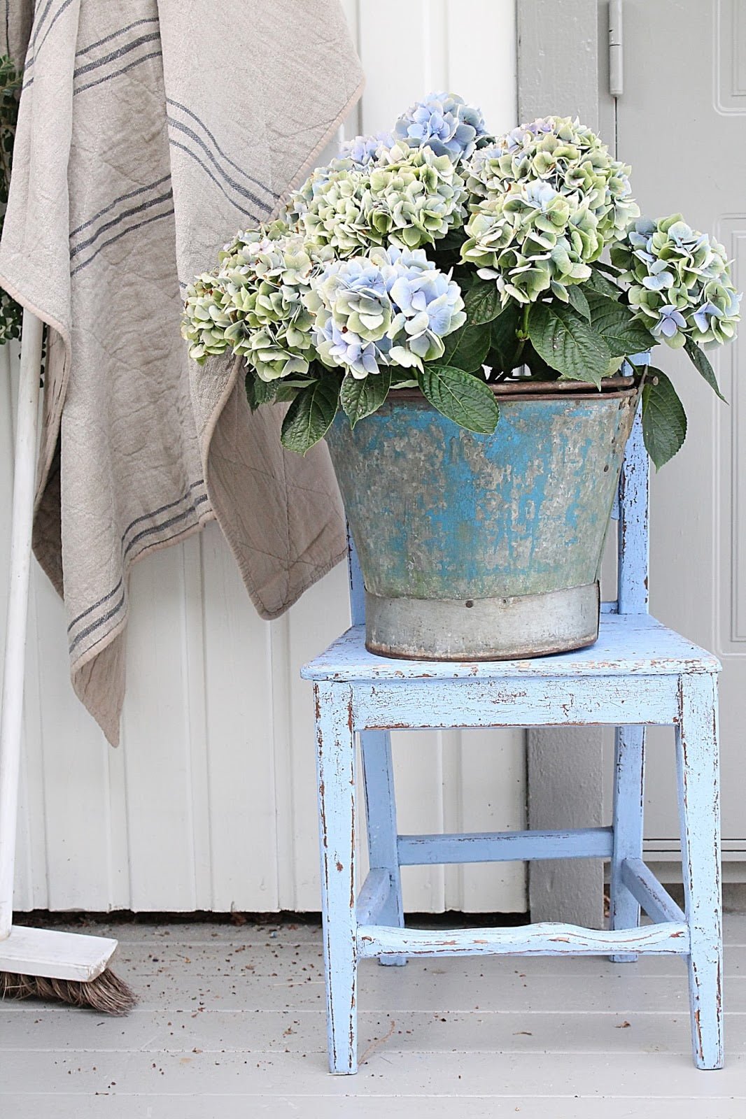 Galvanized Bucket Planter