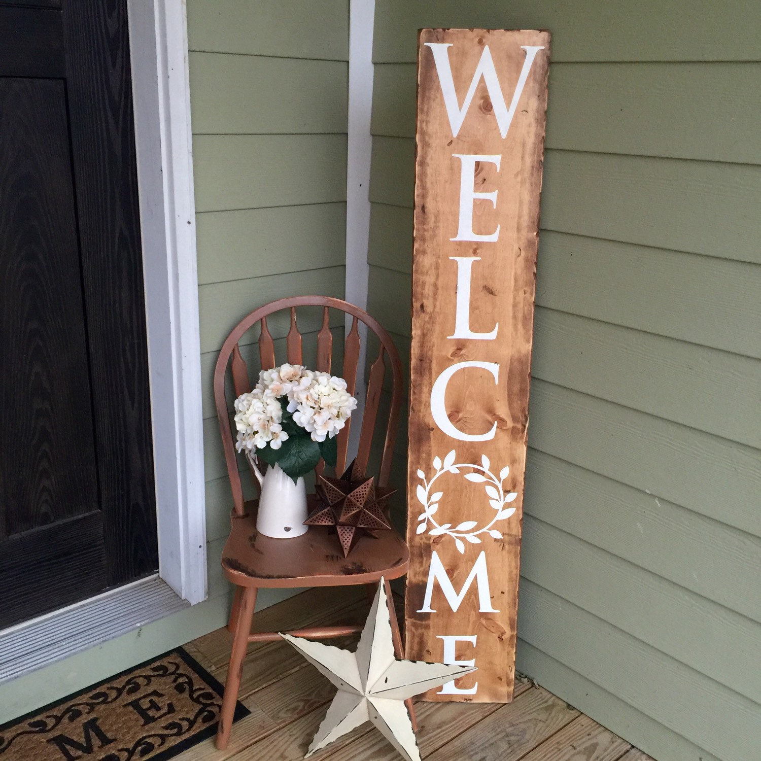 Reclaimed Wood Welcome Sign