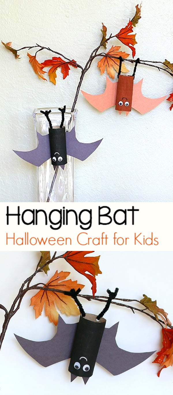 Toilet-paper Tube Hanging Bats