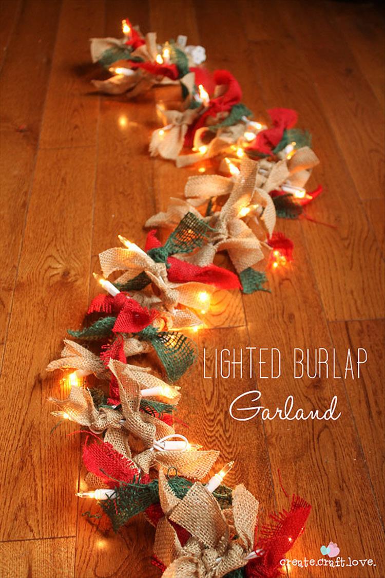 Rustic Chic Burlap Garland