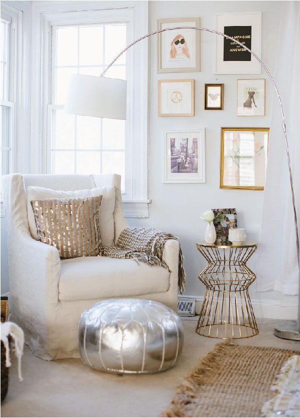 Glam and Sophisticated All-White Room