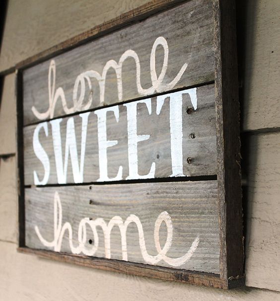 Framed Lumber “Home Sweet Home” Wall Hanging