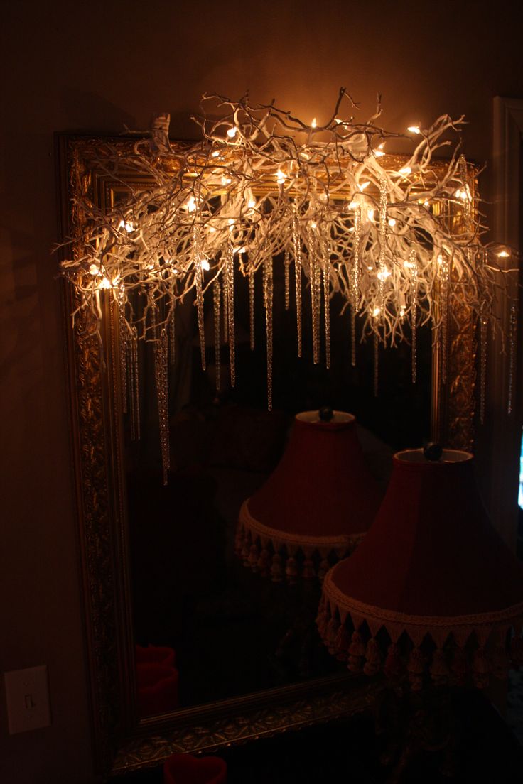 Miniature Mirror Chandelier