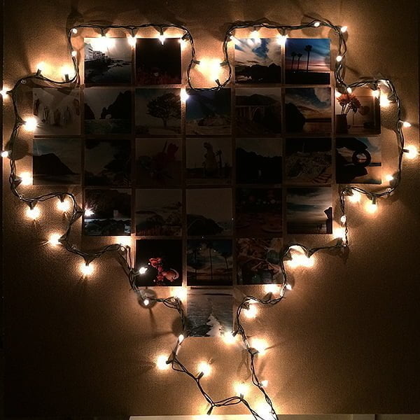 Christmas Lights Photo Collage Frame