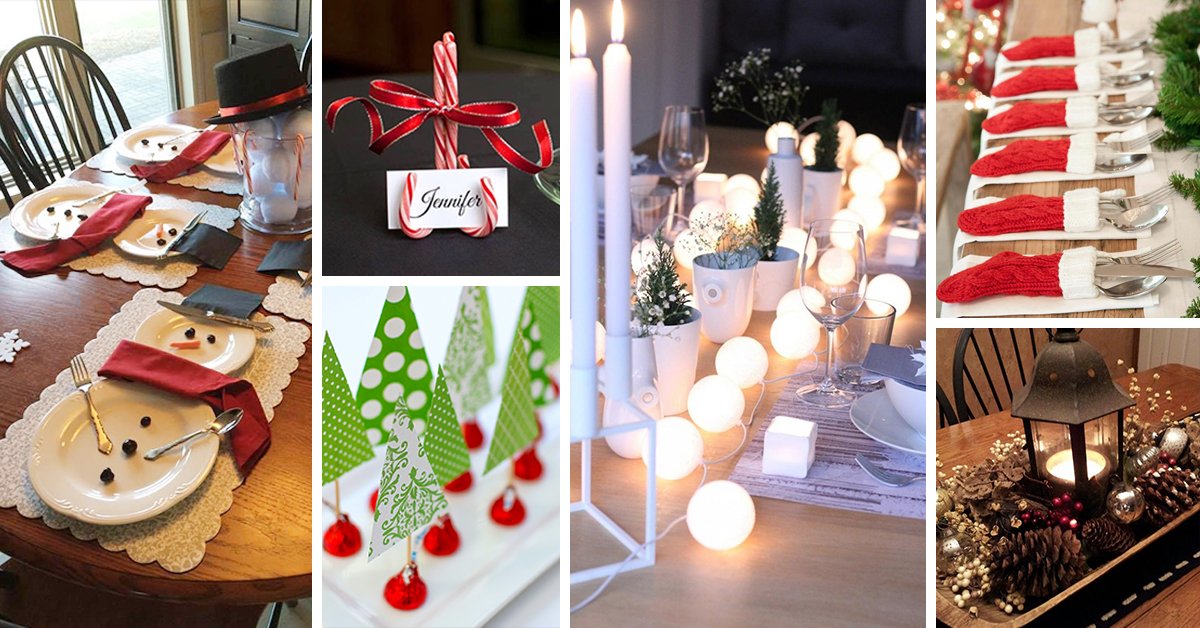 Featured image for “50 Creative & Classy DIY Christmas Table Decoration Ideas”