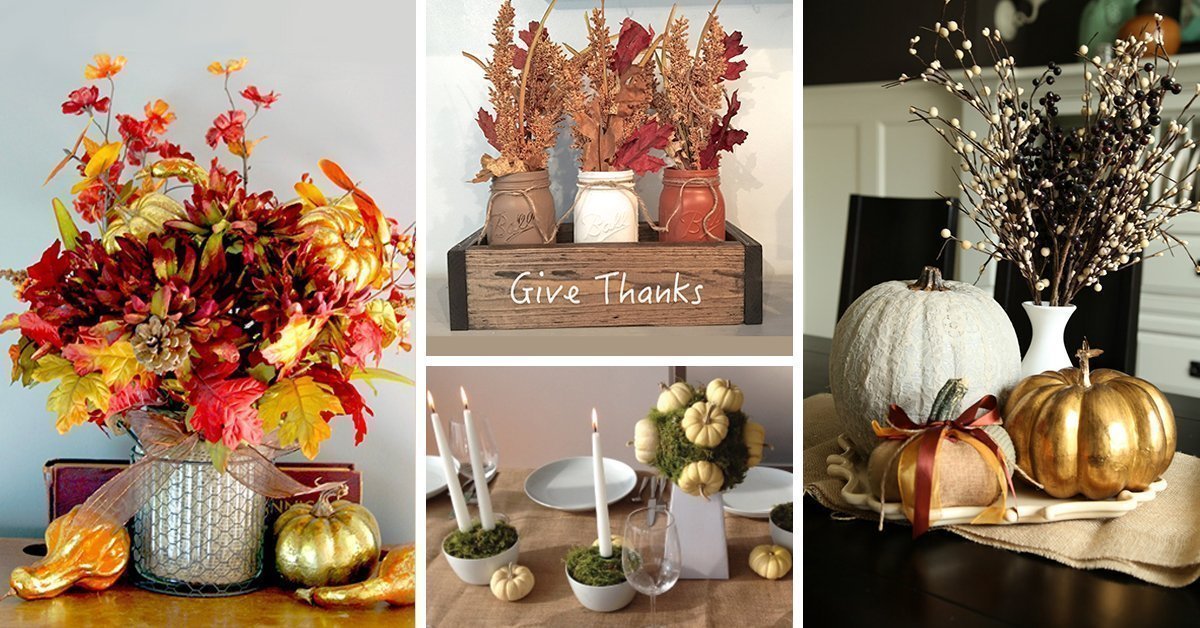 Featured image for “45 Easy DIY Thanksgiving Centerpieces to Wow your Guests”