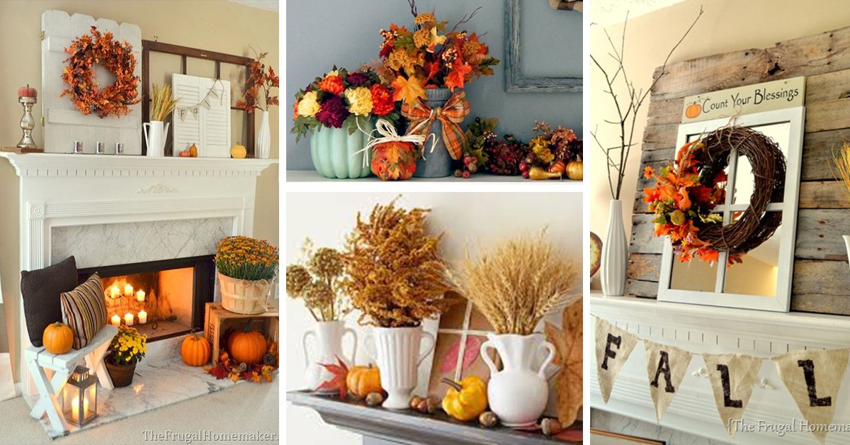 Featured image for “24 of the Most Creative Fall Mantel Decorating Ideas that you Must See”