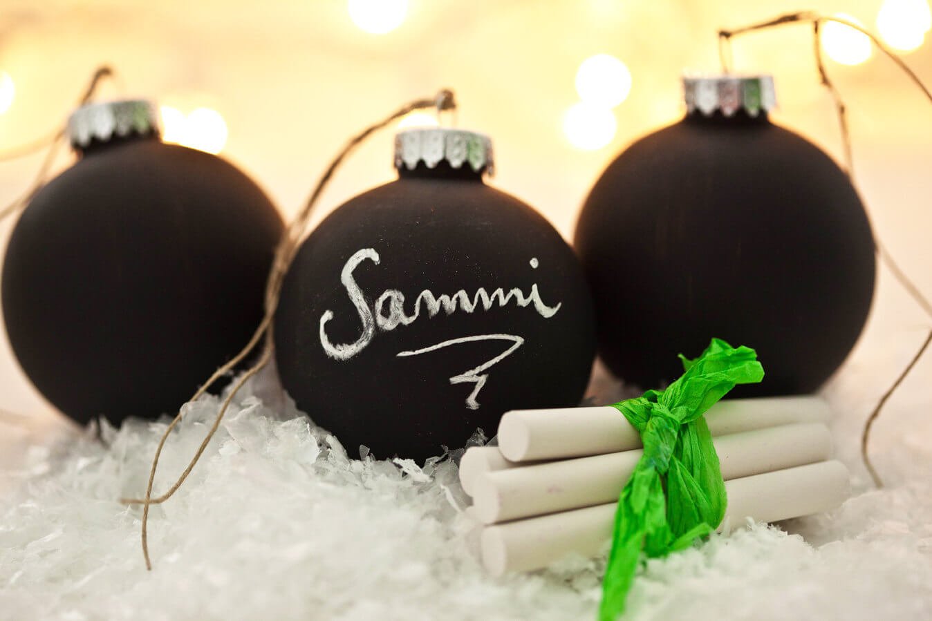 Chalkboard Baubles