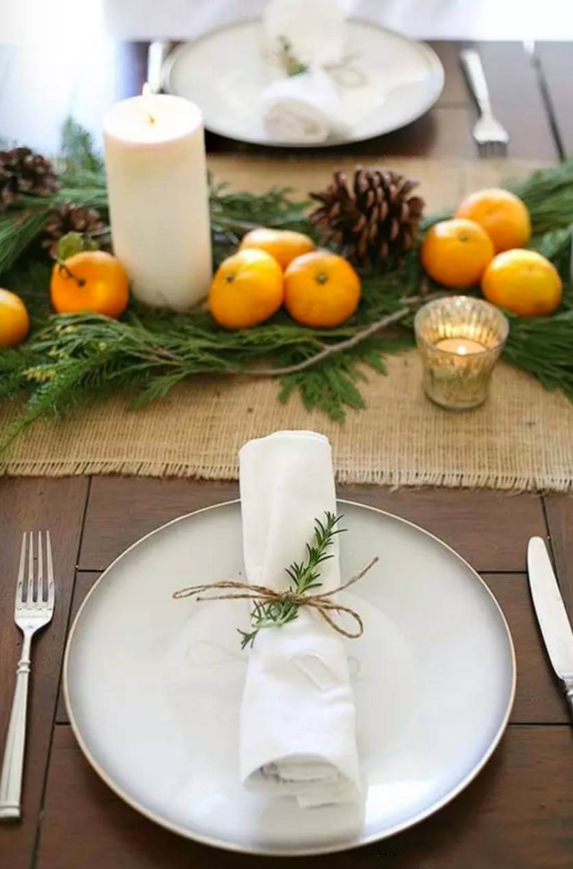 Citrus Woodland Rustic Table Décor