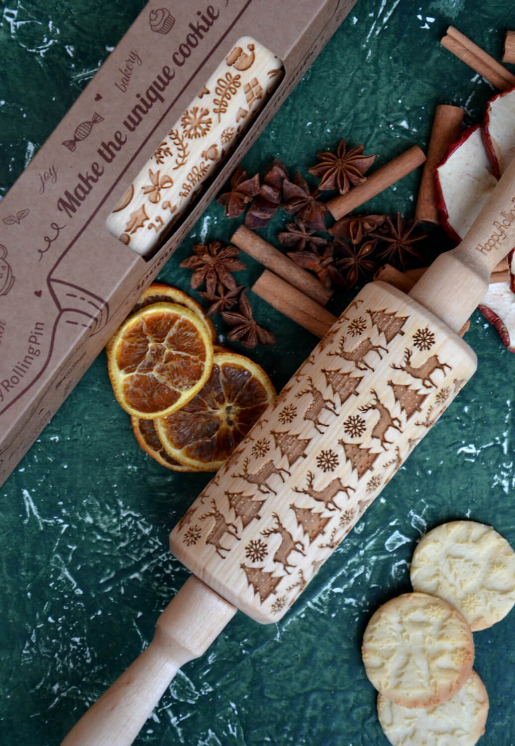 Christmas Themed Rolling Pin