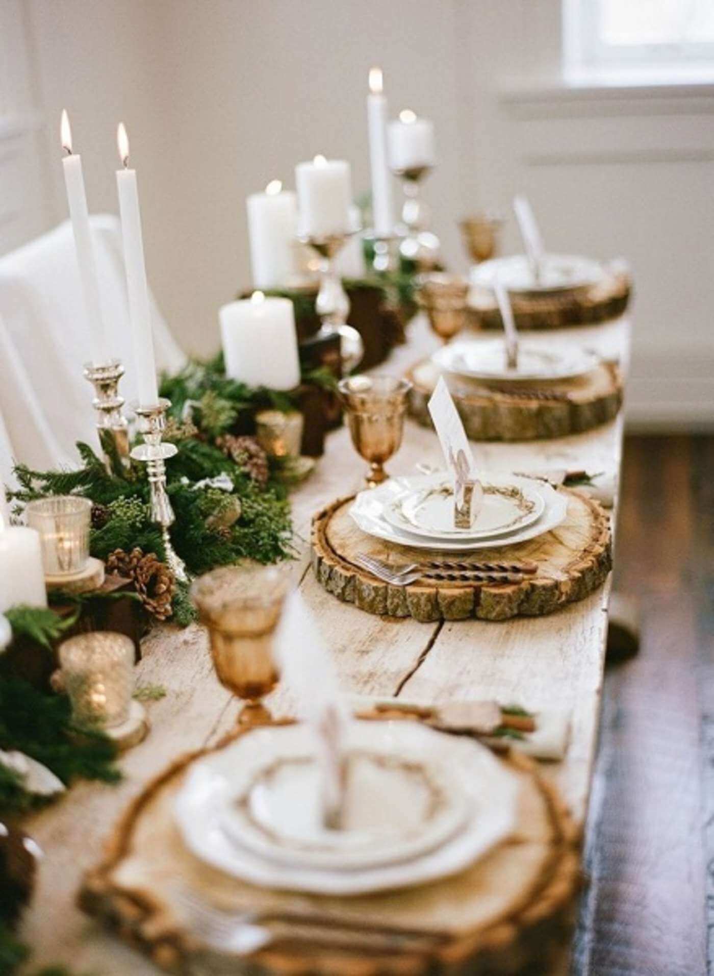 Woodland Elegance Meandering Table Centerpiece