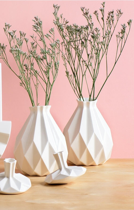 Geometric Glossy Vase