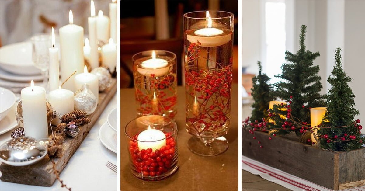 Featured image for “50+ Fabulous DIY Christmas Centerpieces that Anyone can Make”