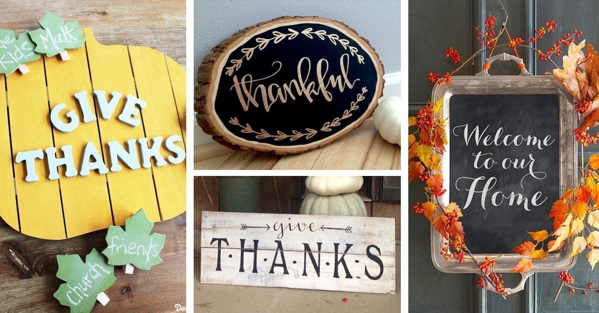 Featured image for “20 DIY Thanksgiving Signs your Friends and Family will Love”