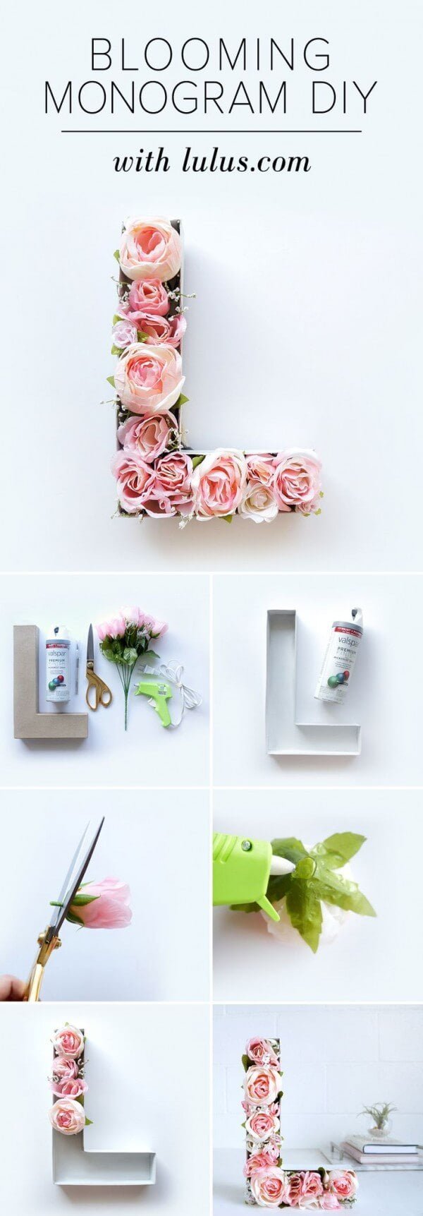 Simply Stunning DIY Floral Monogram