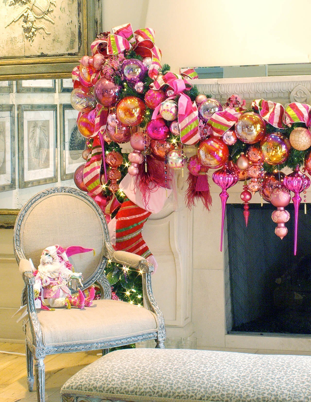 Pretty in Pink Ornament Garland